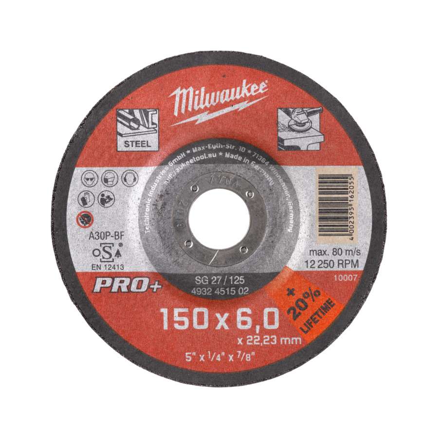 Milwaukee SG 27/150 PRO+ (4932471387) kotouč brusný 150 x 6,0 mm na kov