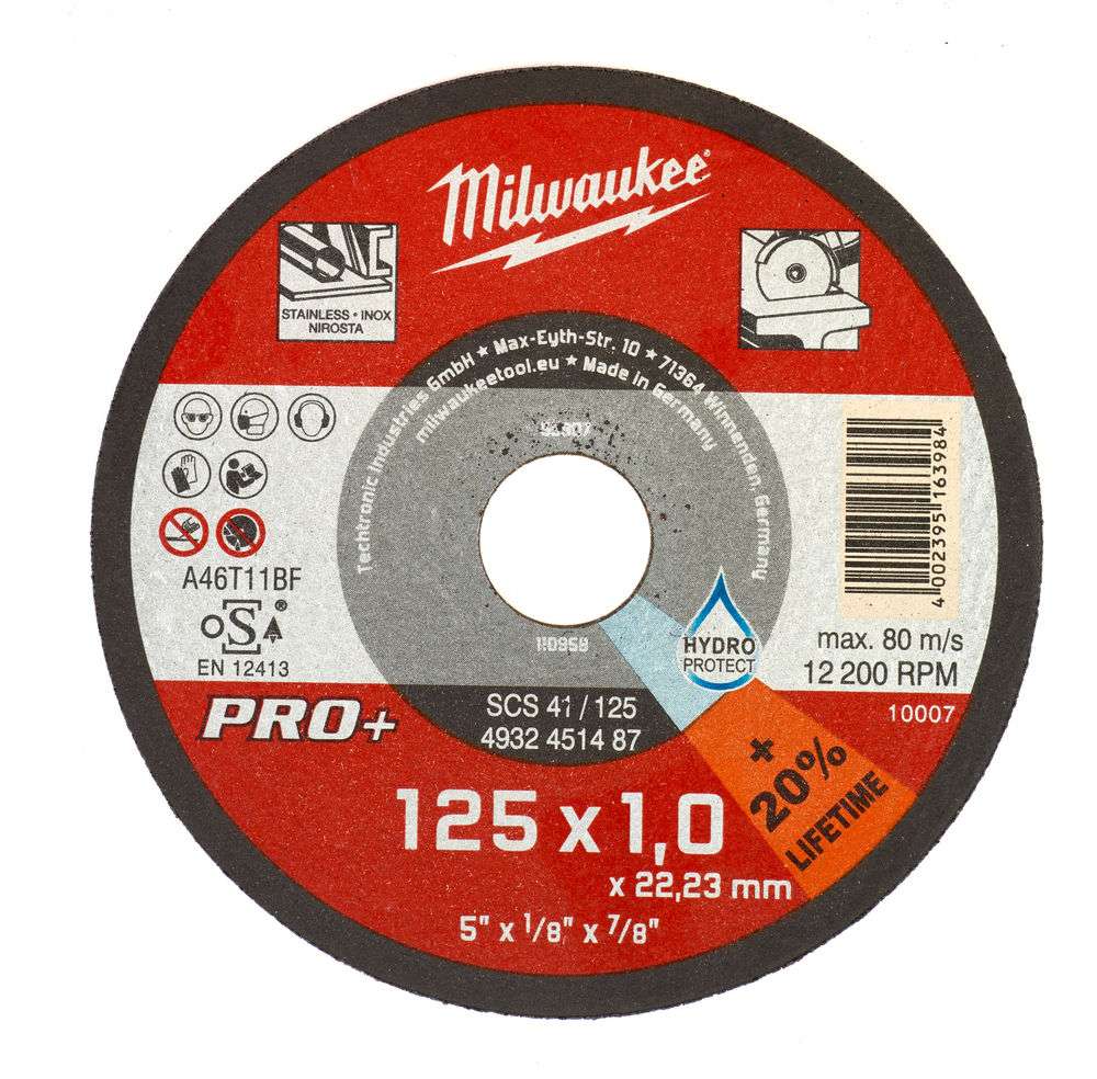 Milwaukee SCS 41/125 PRO+ (4932451487) kotouč řezný 125 x 1,0 mm na kov