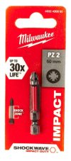 MILWAUKEE SHOCKWAVE™ bit 1/4" PZ 2 x 50 mm