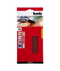 KWB brúsny výsek na suchý zips 115 x 230 mm H14 (sada 15 ks)