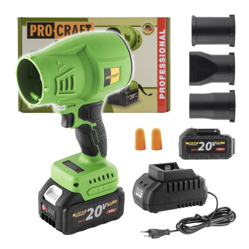 PROCRAFT PB18 aku fukar, KIT (3,0 Ah, nab)