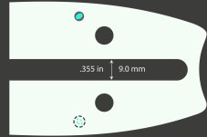 OREGON lišta 3/8", 1,6 mm (.058"), 105 cm (42") PowerCut