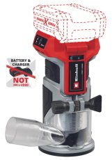 EINHELL PROFESSIONAL TP-ET 18 Li BL - Solo aku ohraňovací frézka (Power X-Change)