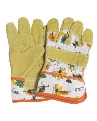 VERDEMAX dětské rukavice, bavlna + kůže