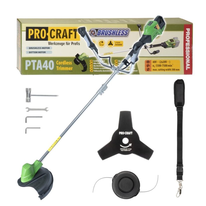 PROCRAFT PTA40 aku křovinořez, SOLO