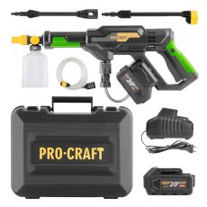 PROCRAFT CW20 aku vysokotlaký čistič + baterie 20/4 a nabíječka 20/1 | SCW20