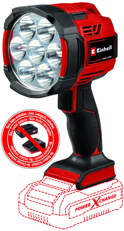 EINHELL TE-CL 18/2500 Li AC - Solo aku svítilna (Power X-Change)