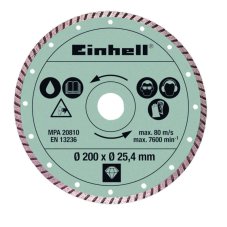 EINHELL kotouč diamantový 200 mm turbosegment
