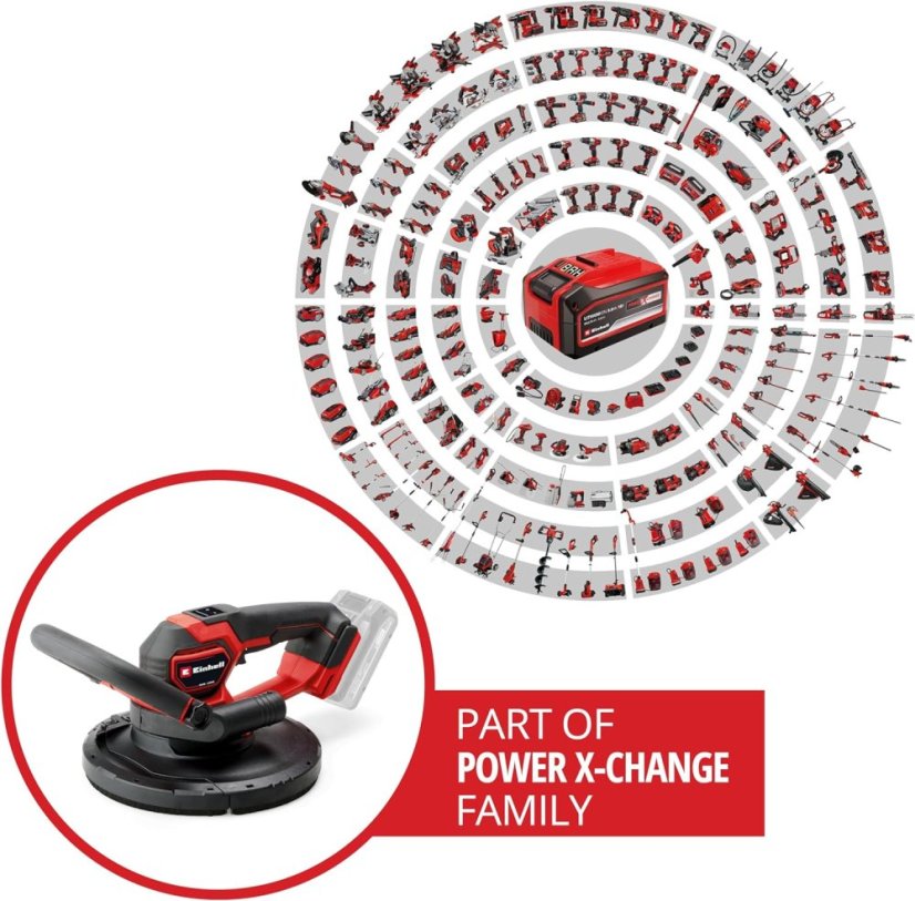 EINHELL PROFESSIONAL TP-DWS 18/225 Li BL - Solo aku bruska na sádrokarton (Power X-Change)
