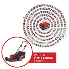 EINHELL GE-CM 36/47 S HW Li - Kit (4x 4,0 Ah) aku sekačka na trávu (Power X-Change)