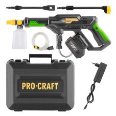 PROCRAFT CW20 aku vysokotlakový čistič + batéria 20/4 a nabíjačka 20/1 | SCW20