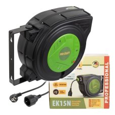 Samonavíjecí prodlužovací kabel, buben Procraft EK15N | EK15N