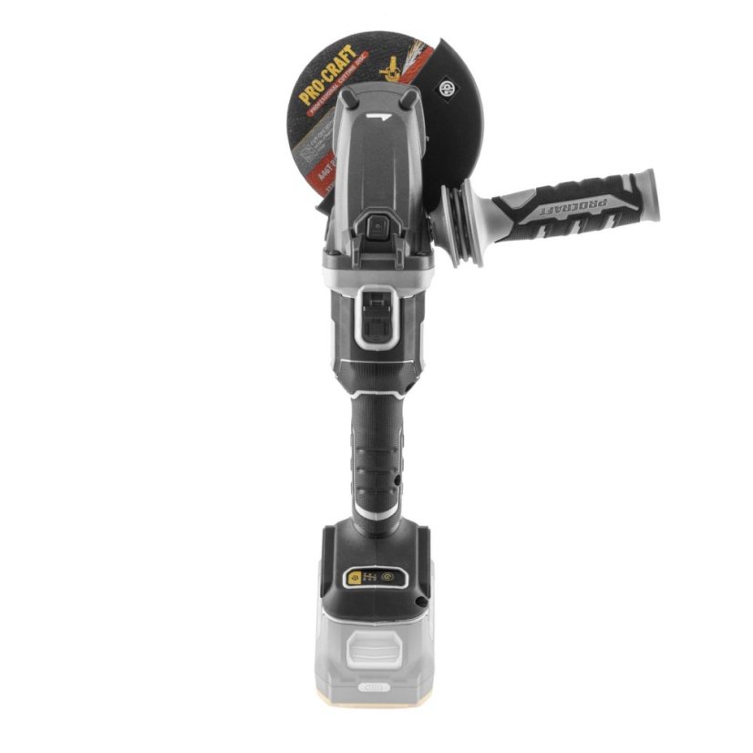PROCRAFT AG125C-BB aku úhlová bruska s plochou hlavou