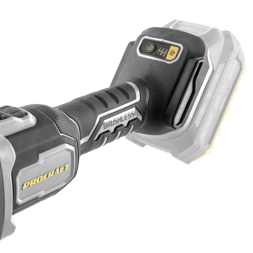 PROCRAFT AG125C-BB aku úhlová bruska s plochou hlavou