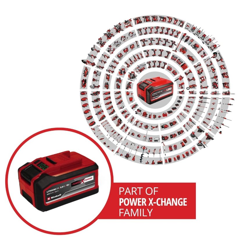 EINHELL akumulátor 18V / 5-8 Ah Multi-Ah (Power X-Change) Plus