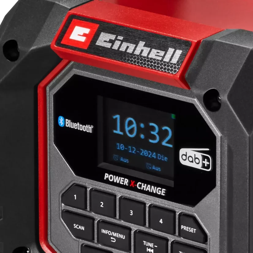 EINHELL TE-CR 18 Li DAB+/FM/BT aku rádio, SOLO (Power X-Change)