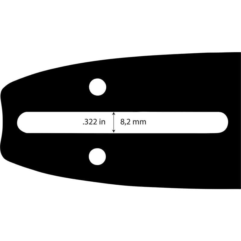 OREGON lišta 3/8", 1,1 mm (.043"), 35 cm (14") Single Rivet
