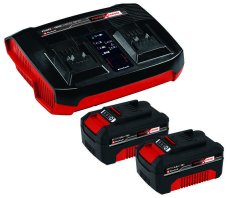 EINHELL Power X-TwinCharger 3A nabíječka + 2x 4,0 Ah akumulátor (Power X-Change)