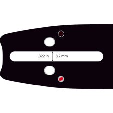 OREGON lišta .325", 1,5 mm (.058"), 45 cm (18") VersaCut