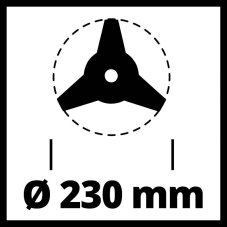 EINHELL Grass Blade 230 nůž pro křovinořez 3-zubý