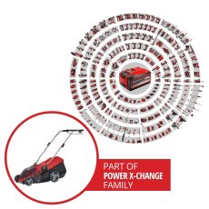 EINHELL GE-CM 36/36 Li - Kit (2x 4,0 Ah) aku kosačka na trávu (Power X-Change)