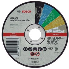 BOSCH Rapido Multi Construction rezný kotúč na kov 125 x 1,0 mm
