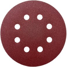 Brusný výsek na suchý zip O 125 mm H8  P120 (5 ks)