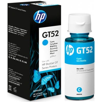 Originál HP GT52 azúrová atramentová náplň