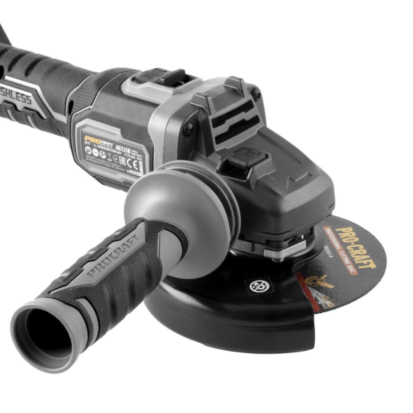 PROCRAFT AG125B aku úhlová bruska, SOLO