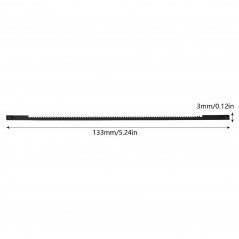 Pilový list pro lupínkovou pilu, 25 TPI, délka 133 mm  (balení 3 ks)