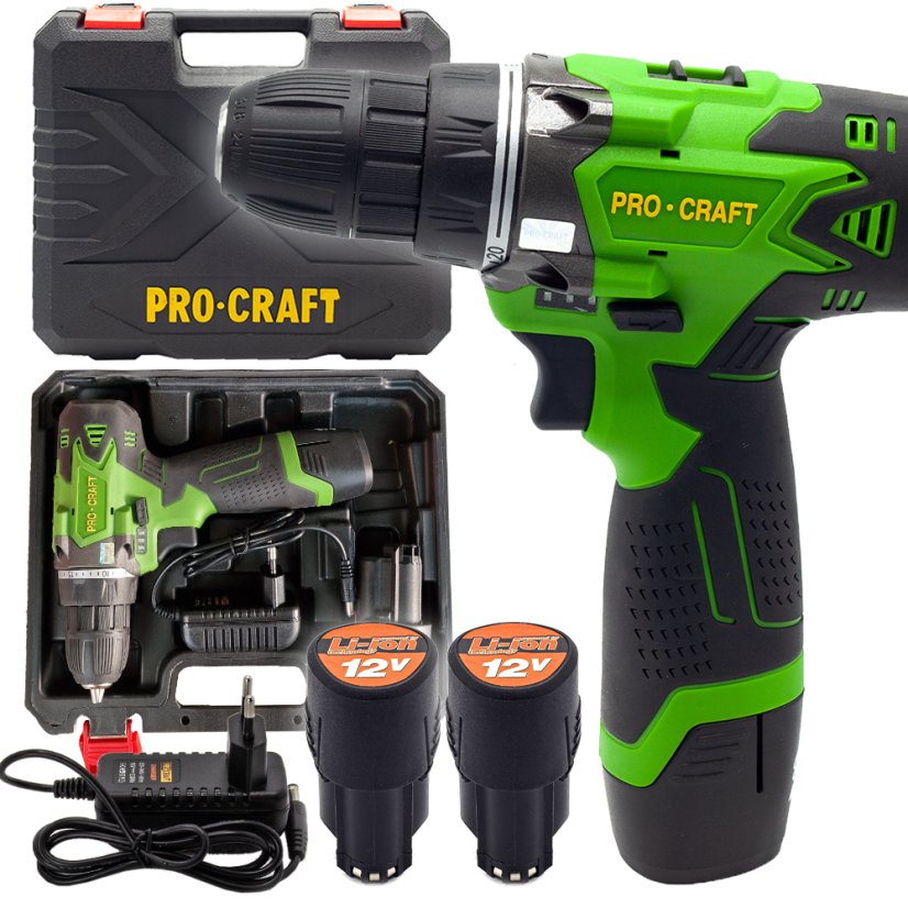 PROCRAFT PA12Li aku vrtací šroubovák