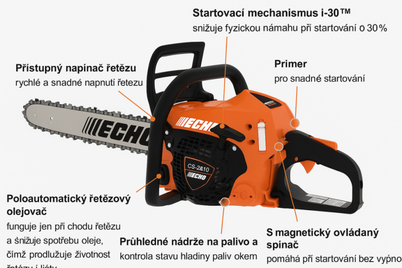 ECHO CS-3410ES benzínová řetězová pila