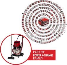 EINHELL TP-VC 36/30 S Auto - Solo aku vysavač na mokré a suché vysávání (Power X-Change)
