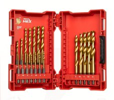 MILWAUKEE Shockwave RED HEX sada vrtákov do kovu 19-dielna