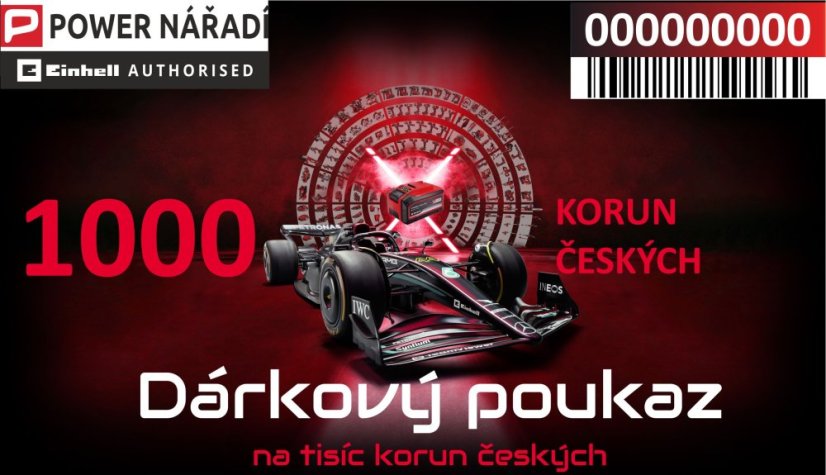 Dárkový poukaz Power-Nářadí.cz na nákup zboží v hodnotě 1000 Kč