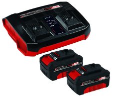 EINHELL Power X-TwinCharger 3A nabíječka + 2x 4,0 Ah akumulátor (Power X-Change)