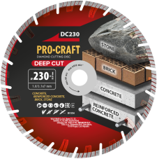 PROCRAFT Deep Cut diamantový kotouč 230 mm segmentový