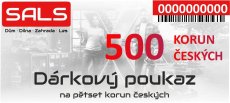 Dárkový poukaz SALS.cz na nákup zboží v hodnotě 500 Kč