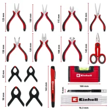 EINHELL E-Case sada ručního nářadí, 153 dílů