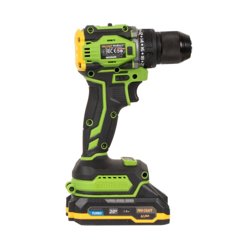 PROCRAFT PA18Pro aku vrtací šroubovák, KIT