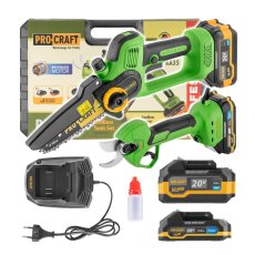 Sada aku ruční pilka PKA35Li a nůžky na větve ES25Li Procraft PA168SET | PA168SET