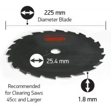 OREGON nůž pro křovinořez EIA 22-zubý - 200 x 1,5 mm / střed 20 mm