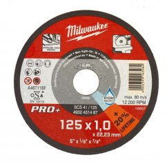Milwaukee SCS 41/125 PRO+ kotouč řezný 125 x 1,0 mm na kov