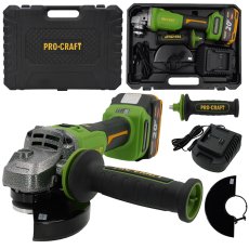 PROCRAFT PWA220 aku úhlová bruska, KIT