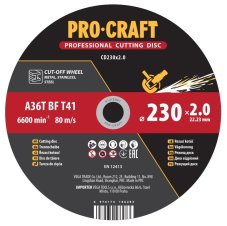 PROCRAFT rezný kotúč na kov 230 × 2,0 mm