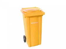 Popelnice s kolečky 240 lit. žlutá