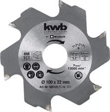 Lamelovací kotouč 100 x 3,8 x 22 mm / 6 zubů