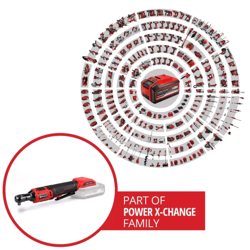 EINHELL TE-RW 18/60 Li - Solo aku ráčnový utahovák (Power X-Change)