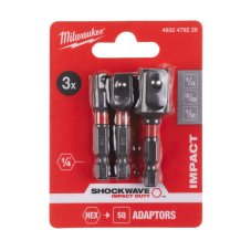MILWAUKEE redukce (adaptér) sada BIT 1/4" (M)
