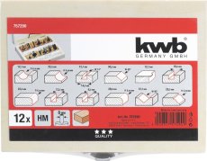 KWB sada tvarovacích fréz do dřeva 12 dílů